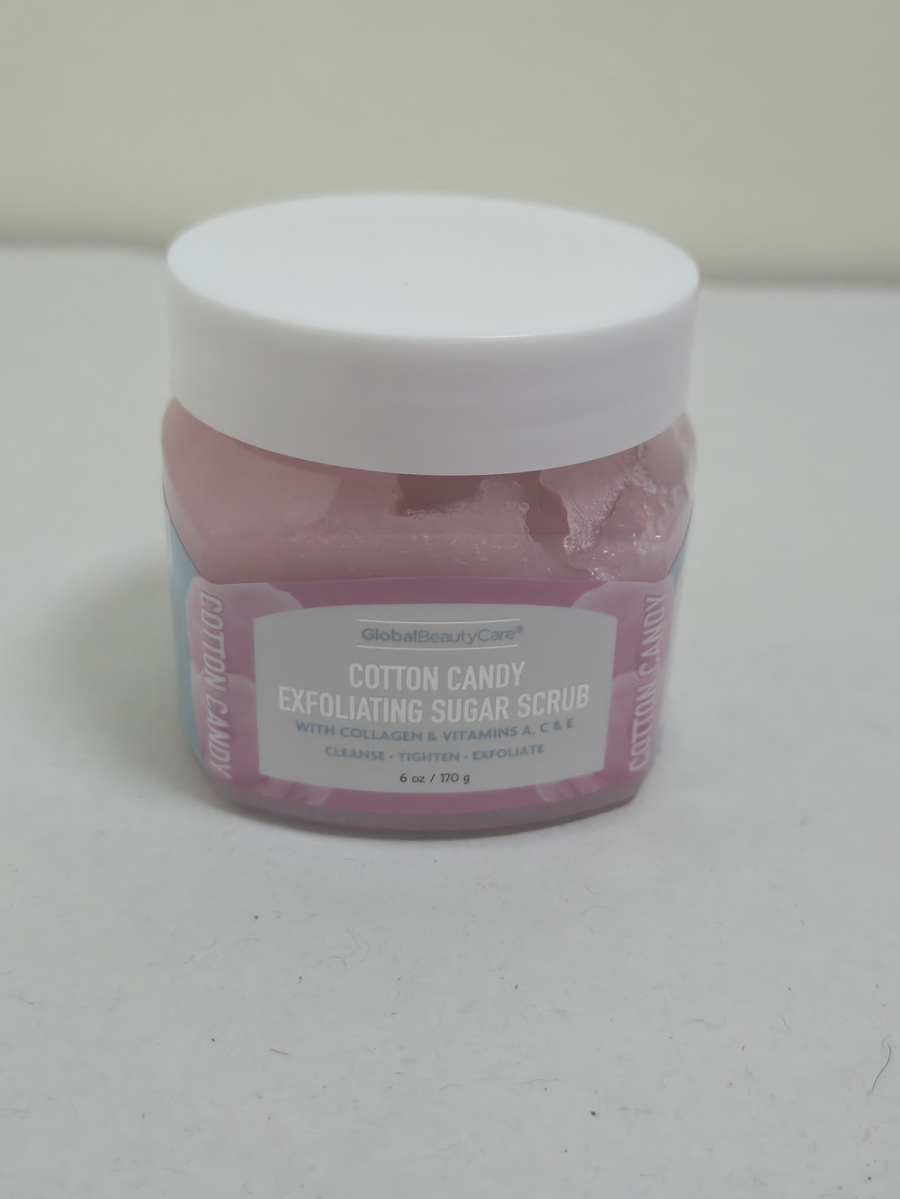 GlobalBeautyCare Cotton Candy Exfoliating Sugar Scrub - Pink